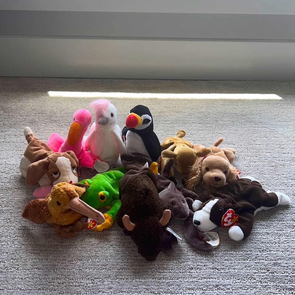 Lot of 11 Ty Beanie Babies